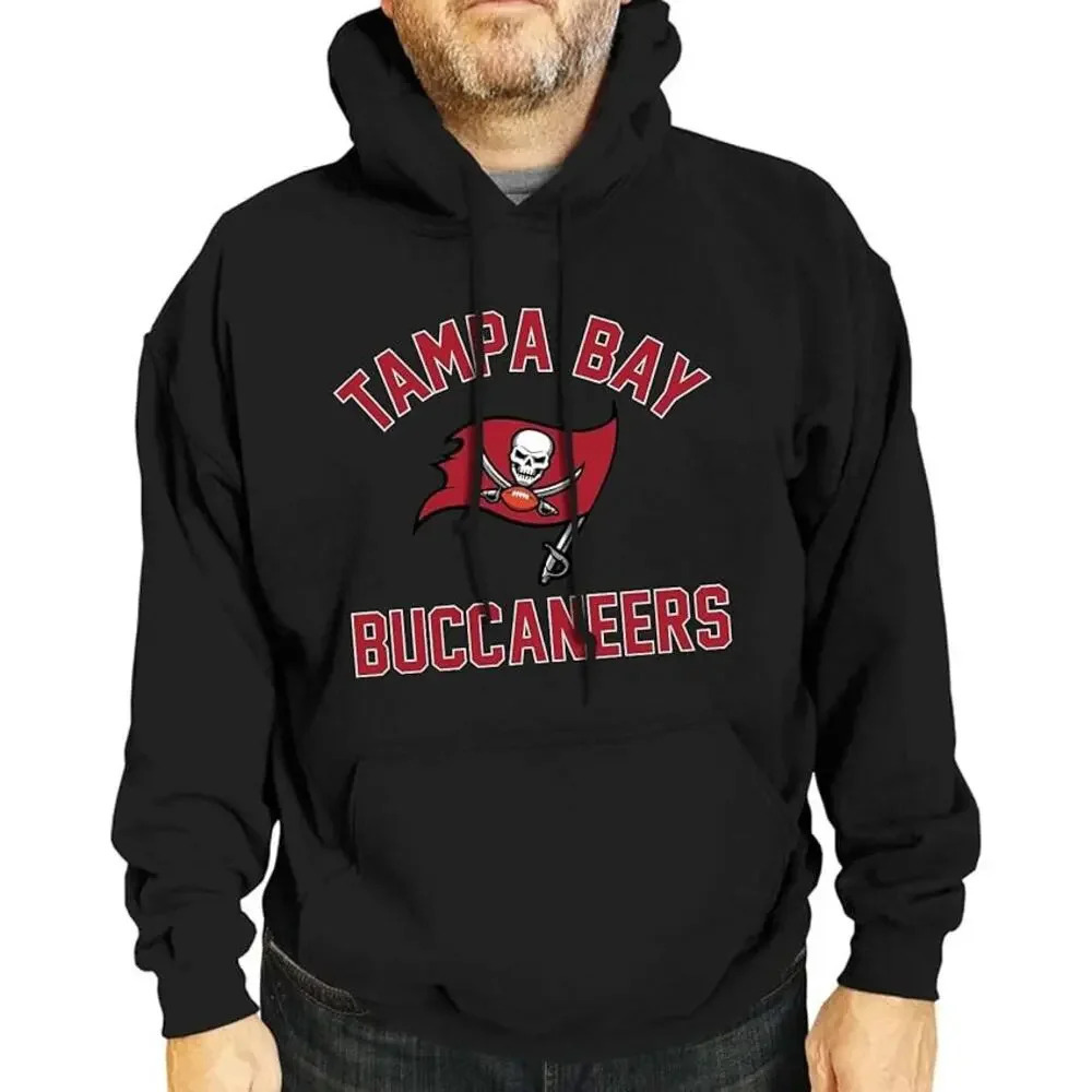 NEW Campus Colors Tampa Bay Team Block Hoodie Sweatshirt Pullover Black Mens XL